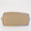GUCCI GG Canvas Tote Bag Beige Gold 169946 Auth ep12840-5