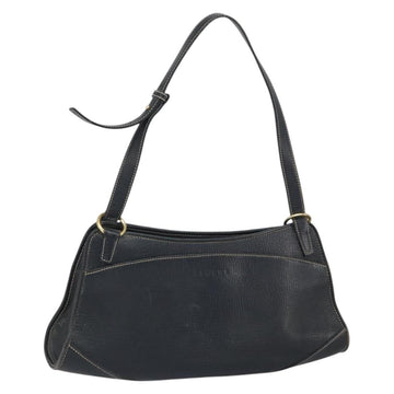 LOEWE Hand Bag Leather Black Gold Auth ep12841