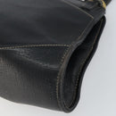 LOEWE Hand Bag Leather Black Gold Auth ep12841-15