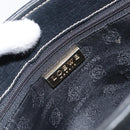 LOEWE Hand Bag Leather Black Gold Auth ep12841-10