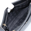 LOEWE Hand Bag Leather Black Gold Auth ep12841-11