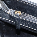 LOEWE Hand Bag Leather Black Gold Auth ep12841-22