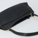 LOEWE Hand Bag Leather Black Gold Auth ep12841-6