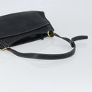 LOEWE Hand Bag Leather Black Gold Auth ep12841-7