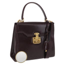GUCCI Hand Bag Leather 2way Bordeaux Gold 000 2026 0258 Auth ep12849-1