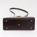 GUCCI Hand Bag Leather 2way Bordeaux Gold 000 2026 0258 Auth ep12849-5