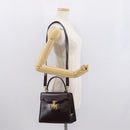 GUCCI Hand Bag Leather 2way Bordeaux Gold 000 2026 0258 Auth ep12849-28