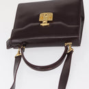 GUCCI Hand Bag Leather 2way Bordeaux Gold 000 2026 0258 Auth ep12849-6