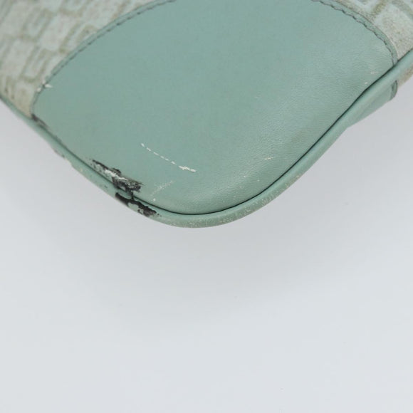 GUCCI Shoulder Bag Suede Light Blue Gold 001 4057 Auth ep12851