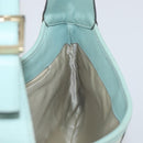 GUCCI Shoulder Bag Suede Light Blue Gold 001 4057 Auth ep12851-19