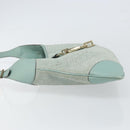 GUCCI Shoulder Bag Suede Light Blue Gold 001 4057 Auth ep12851-4