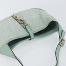 GUCCI Shoulder Bag Suede Light Blue Gold 001 4057 Auth ep12851-6