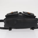 GUCCI Bamboo Backpack Leather Black Gold 003 2058 0016 Auth ep12855-11