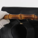 GUCCI Bamboo Backpack Leather Black Gold 003 2058 0016 Auth ep12855-7