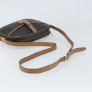 Christian Dior Honeycomb Canvas Shoulder Bag PVC Black Gold Auth ep12856-7