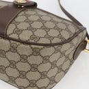 GUCCI GG Supreme Web Sherry Line Bag PVC Beige Gold 89 02 032 Auth ep12857-10