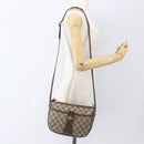 GUCCI GG Supreme Web Sherry Line Bag PVC Beige Gold 89 02 032 Auth ep12857-23