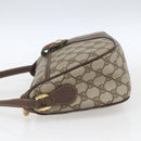 GUCCI GG Supreme Web Sherry Line Bag PVC Beige Gold 89 02 032 Auth ep12857-4