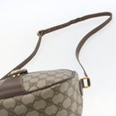 GUCCI GG Supreme Web Sherry Line Bag PVC Beige Gold 89 02 032 Auth ep12857-8