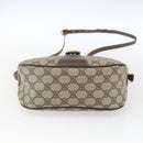 GUCCI GG Supreme Web Sherry Line Bag PVC Beige Gold 89 02 032 Auth ep12857-9