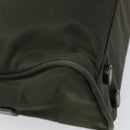 PRADA Hand Bag Nylon Khaki Silver Auth ep12862-16