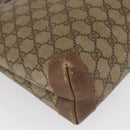 GUCCI GG Canvas Web Sherry Line Tote Bag PVC Beige 58 02 4889 Auth ep12863-14