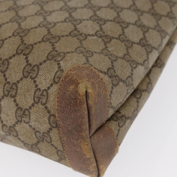 GUCCI GG Canvas Web Sherry Line Tote Bag PVC Beige 58 02 4889 Auth ep12863