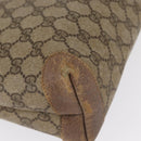 GUCCI GG Canvas Web Sherry Line Tote Bag PVC Beige 58 02 4889 Auth ep12863-9