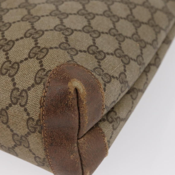 GUCCI GG Canvas Web Sherry Line Tote Bag PVC Beige 58 02 4889 Auth ep12863