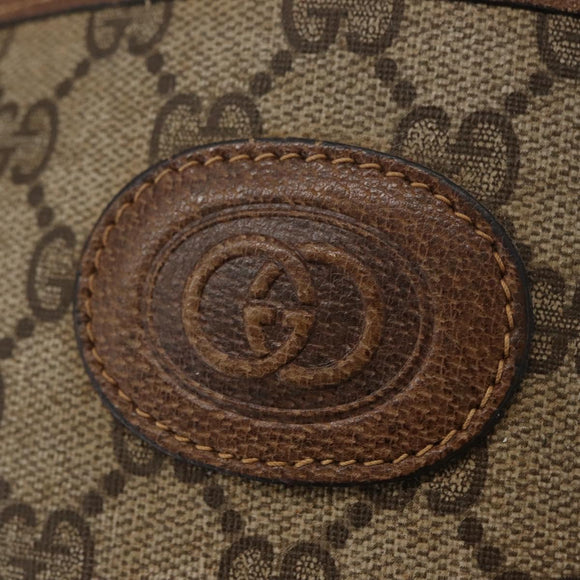 GUCCI GG Canvas Web Sherry Line Tote Bag PVC Beige 58 02 4889 Auth ep12863