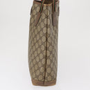 GUCCI GG Canvas Web Sherry Line Tote Bag PVC Beige 58 02 4889 Auth ep12863-3
