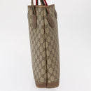 GUCCI GG Canvas Web Sherry Line Tote Bag PVC Beige 58 02 4889 Auth ep12863-4