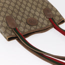 GUCCI GG Canvas Web Sherry Line Tote Bag PVC Beige 58 02 4889 Auth ep12863-6