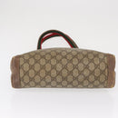 GUCCI GG Canvas Web Sherry Line Tote Bag PVC Beige 58 02 4889 Auth ep12863-5
