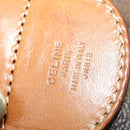 CELINE Macadam Canvas Boston Bag PVC Leather Brown Gold Auth ep12869-12