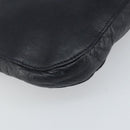 CELINE Shoulder Bag Leather Navy Gold Auth ep12870-14