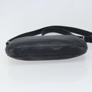 CELINE Shoulder Bag Leather Navy Gold Auth ep12870-5