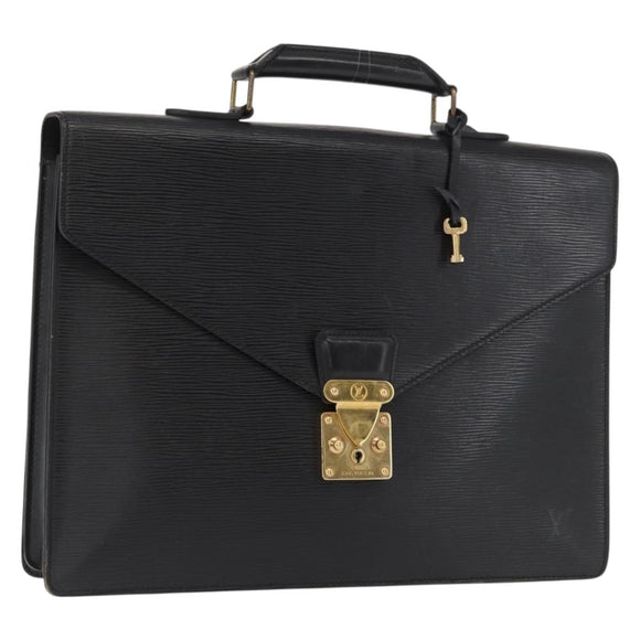 LOUIS VUITTON Epi Serviette Conseiller Business Bag Black M54422 LV Auth ep12871