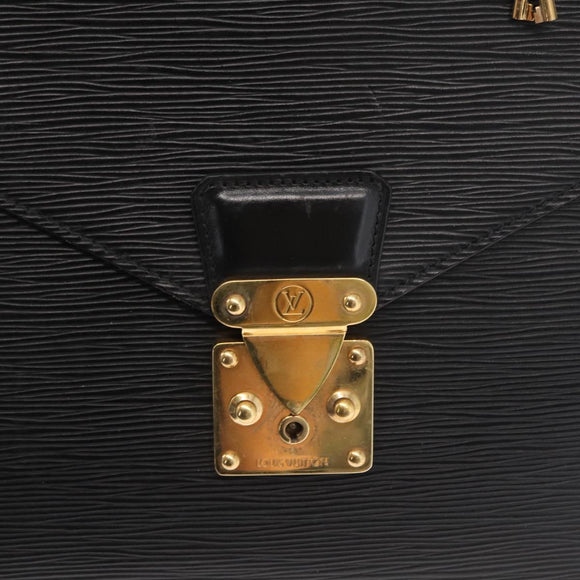 LOUIS VUITTON Epi Serviette Conseiller Business Bag Black M54422 LV Auth ep12871