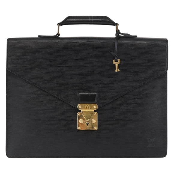 LOUIS VUITTON Epi Serviette Conseiller Business Bag Black M54422 LV Auth ep12871
