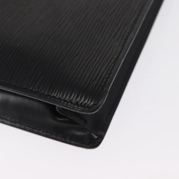 LOUIS VUITTON Epi Serie Dragonne Clutch Bag Black Noir M52612 LV Auth ep12874