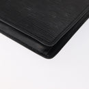 LOUIS VUITTON Epi Serie Dragonne Clutch Bag Black Noir M52612 LV Auth ep12874-12
