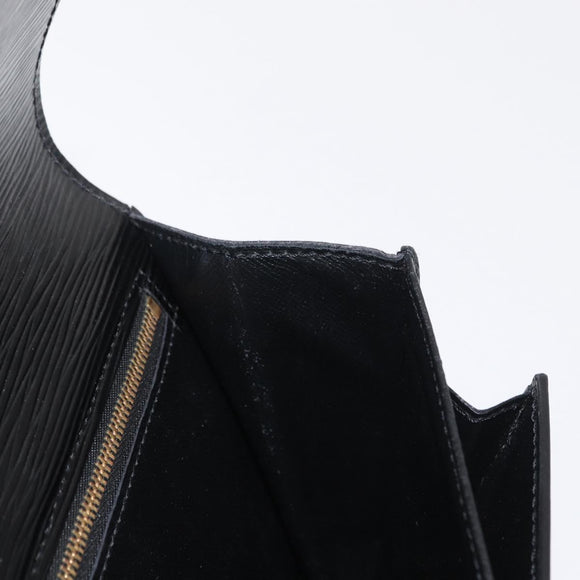 LOUIS VUITTON Epi Serie Dragonne Clutch Bag Black Noir M52612 LV Auth ep12874