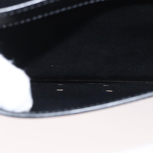 LOUIS VUITTON Epi Serie Dragonne Clutch Bag Black Noir M52612 LV Auth ep12874