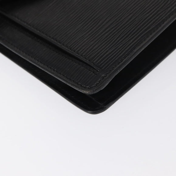 LOUIS VUITTON Epi Serie Dragonne Clutch Bag Black Noir M52612 LV Auth ep12874