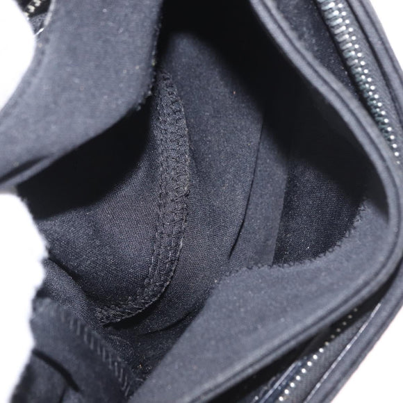 FENDI Hand Bag Nylon Black Silver Auth ep12875