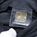 FENDI Hand Bag Nylon Black Silver Auth ep12875-24