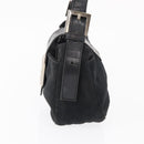 FENDI Hand Bag Nylon Black Silver Auth ep12875-3