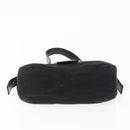 FENDI Hand Bag Nylon Black Silver Auth ep12875-5