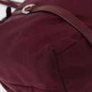 PRADA Tote Bag Nylon Bordeaux Gold Auth ep12877-15